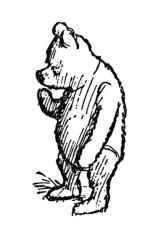 Kubuś  z ilustracji  E.H. Sheparda to melancholijny  i zamyślony pluszak