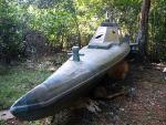 Tamilska łódź szturmowa odnaleziona przez siły rządowe w dżungli