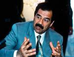 Iracki dyktator Saddam Husajn, fot. z 1990 r.