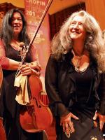 Martha Argerich z córką Lydą Chen