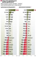 Akcje 20 największych spÓłek giełdowych