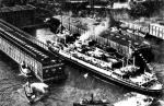  M/s „Batory” przybija do nabrzeża w Nowym Jorku, 1936 r. 