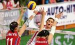 Katarzyna Skowrońska- -Dolata atakuje  w meczu z Rosją, ostatnim sprawdzianie reprezentacji siatkarek przed mistrzostwami 