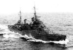 Krążownik HMS „Manchester” płynie w osłonie konwoju na Maltę, czerwiec 1941 r.
