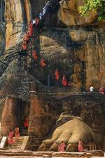 Wykuty w skałach pałac Sigirija wpisano na listę Światowego Dziedzictwa UNESCO