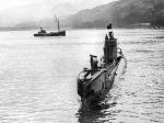  Okręt podwodny HMS „Tuna”, który przewiózł kajaki i komandosów biorących udział  w ataku na port w Bordeaux w grudniu 1942 r.  