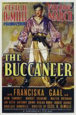 Plakat filmu „The Buccaneer” z 1938 r.  nawiazującego do losów Jeana Laffitte’a 