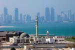 Centrum stolicy Kataru Dauhy to gigantyczne wieżowce,  ale i świadczące o głębokiej islamskiej tradycji meczety