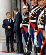 Nicolas Sarkozy ostro skrytykował propozycję  Davida Camerona (zdjęcie ze spotkania w Pałacu Elizejskim) (fot. LIONEL BONAVENTURE)