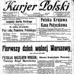 12 listopada gazeta zamieściła tytuł  – „Pierwszy dzień wolnej Warszawy”, nie precyzując, do jakiej daty  to się odnosi  – 11 listopada czy też dnia wydania „Kuriera Polskiego”. Co ciekawe, nie wspomniano nic o odzyskaniu niepodległości