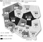 Znaczne różnice w sprzedaży na mieszkańca