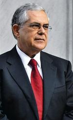 Premier Grecji Lukas Papademos 