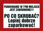 Naklejki przeciw piratom parkingowym. Stawiasz auto „na dziko”? Na masce, szybie albo lusterku znajdziesz, buraka, krowę albo wierszyk