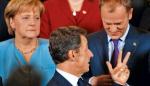 Angela Merkel,  Nicolas Sarkozy i Donald Tusk spotkali się  w Brukseli  4 października
