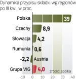 Grupa VIG najlepsze wyniki osiągnęła w Polsce. W regionie Europy Środkowo-Wschodniej składka wzrosła o 12,5 proc. 