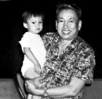 Pol Pot  i jego córka Sitha (1986 r.) 
