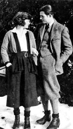 Hadley Richardson z Ernestem Hemingwayem na wakacjach w Europie w 1920 r.
