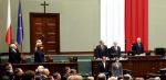 Ruch Palikota zaczął tę kadencję  od awantury  o krzyż w sali plenarnej.   Na zdjęciu pierwsze posiedzenie nowego Sejmu 8 listopada 2011 roku