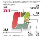 SAP ma największy udział w krajowym rynku systemów wspomagających zarządzanie. 