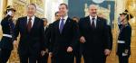 Prezydenci Kazachstanu, Rosji i Białorusi przybywają na spotkanie w Wielkim Pałacu Kremlowskim