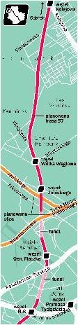 Trasa S7 na odcinku od Trasy AK (S8) do Łomianek ma odciążyć Wisłostradę i stanowić przedłużenie przyszłej Trasy N-S z południowych dzielnic stolicy. Droga ma mieć po trzy pasy w każdą stronę, dwa tunele i pięć węzłów drogowych. 