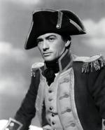 Gregory Peck jako kapitan Hornblower w filmie RaoulaWalsha z 1951 r., ekranizacji powieści C.S. Forestera  