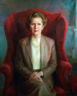 Portret Margaret Thatcher pędzla June Mendozy. Reprodukcja Bridgeman Art Library