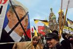 Opozycja protestuje przeciwko Putinowi (Petersburg, 25 lutego)