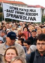 Ubiegłoroczny protest Polaków przeciwko reformie oświatowej 