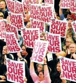 Protest pracowników brytyjskiej służby zdrowia (Londyn, 7 marca)