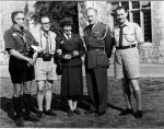 Zdjęcie z roku 1960.  Od lewej: hm Jan Prokop, hm Franciszek Konieczny, hm Irma  Paluch,  hm Przewodniczący Związku Harcerstwa Polskiego Zygmunt Szadkowski, hm Ryszard Kaczorowski, Naczelnik Harcerzy