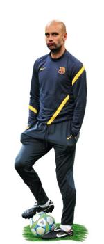Pep Guardiola  ma 41 lat, zdobył  z Barceloną jako piłkarz i trener trzy Puchary Europy 