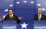Szefowie Komisji Europejskiej José Manuel Barroso i Rady Europejskiej Herman Van Rompuy optymizmem nie tryskali 