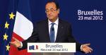 Prezydent Francji Francois Hollande na spotkaniu z mediami 