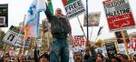 Manifestacja w Londynie przeciwko militarnej akcji Izraela w Strefie Gazy  