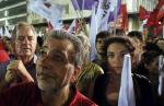 Zwolennicy Aleksisa Ciprasa podczas czwartkowego wiecu wyborczego w Atenach