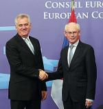 Tomislav Nikolić  i Herman  Van Rompuy  w Brukseli