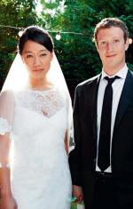 Twórca Facebooka Mark Zuckerberg z żoną Priscillą Chan
