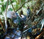 Przeszukiwanie szczątków samolotu  w okolicy  góry Salak (zdjęcie  z 12 maja)  
