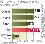 3,3 mln osób  ma mobilny internet