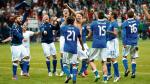 Włoska radość po zwycięstwie na Stadionie Narodowym w Warszawie