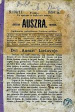 Aušra – pierwszy litewski periodyk, jutrzenka z Tylży