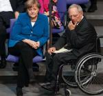 Kanclerz RFN Angela Merkel i minister finansów Wolfgang Schaeuble  