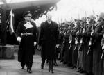 Wizyta w Warszawie, styczeń 1939 r. Minister Joachim von Ribbentrop w towarzystwie Józefa Becka