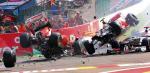 Wielka kraksa na torze w Spa. Zawinił Romain Grosjean, zderzyły się cztery samochody 