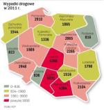 Najwięcej kolizji na południu Polski