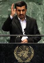 Mahmud Ahmadineżad na oenzetowskiej trybunie