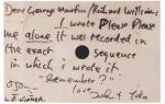List do George’a Martina  i Richarda Williamsa, o przeboju „Please, Please Me”, lata 60.