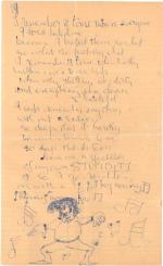 List do Stuarta Sutcliffe’a, fragment, 1961