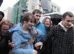 Jekaterina Samucewicz po zwolnieniu z aresztu